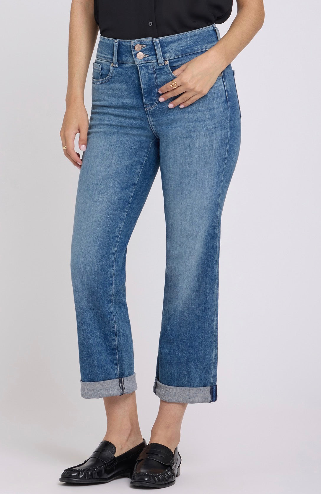 Bailey Relaxed Straight Jeans - Breezy Palms