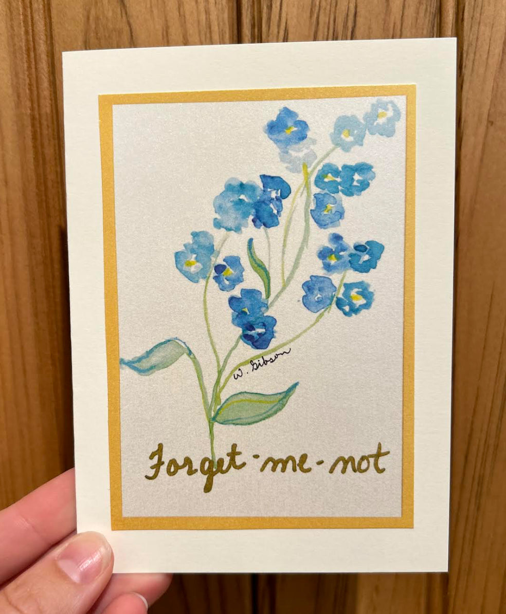 All Occasion Note Card - Forget-Me-Not