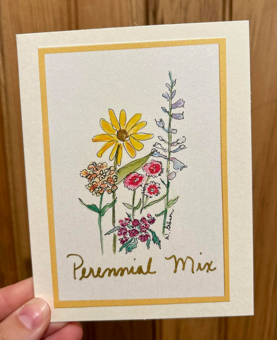 All Occasion Note Card -  Perennial Mix