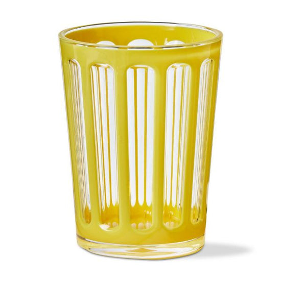 Villa Acrylic Old Fashioned Glass - Yellow