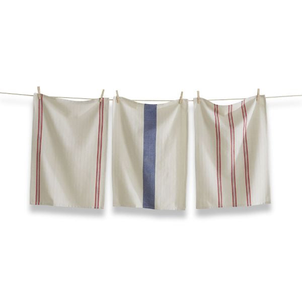 Americana Striped Dishtowels - Set of 3