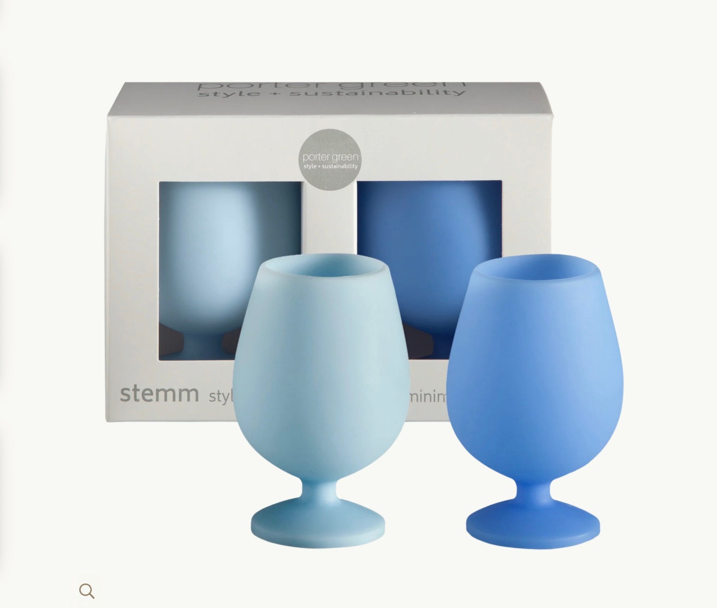 Stemm Unbreakable Wine Glass - Kingfisher & Sky - Box of 2