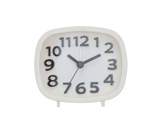 Retro Alarm Clock - White