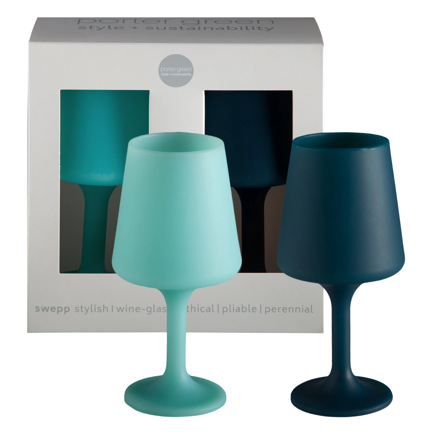 Swepp Unbreakable Wine Glass - Mist & Ink - Box of 2