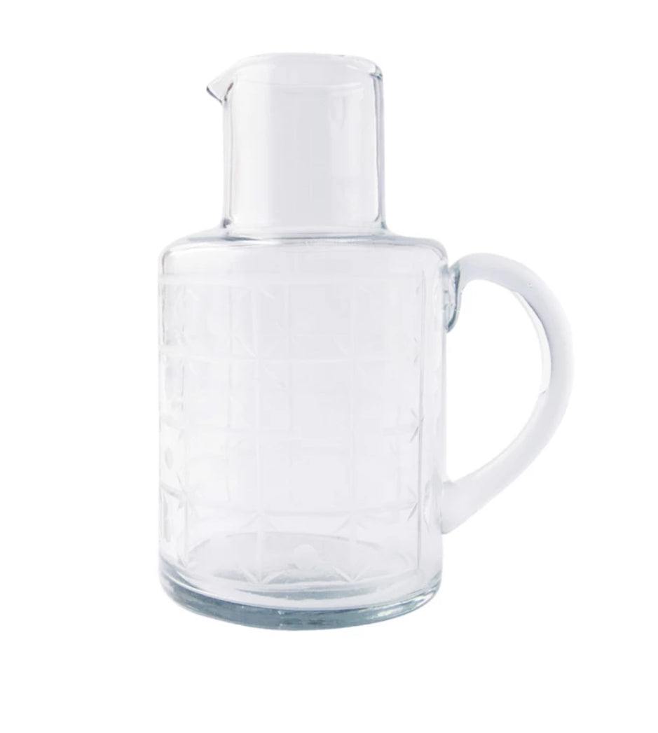 Hand-Blown Glass Pitcher