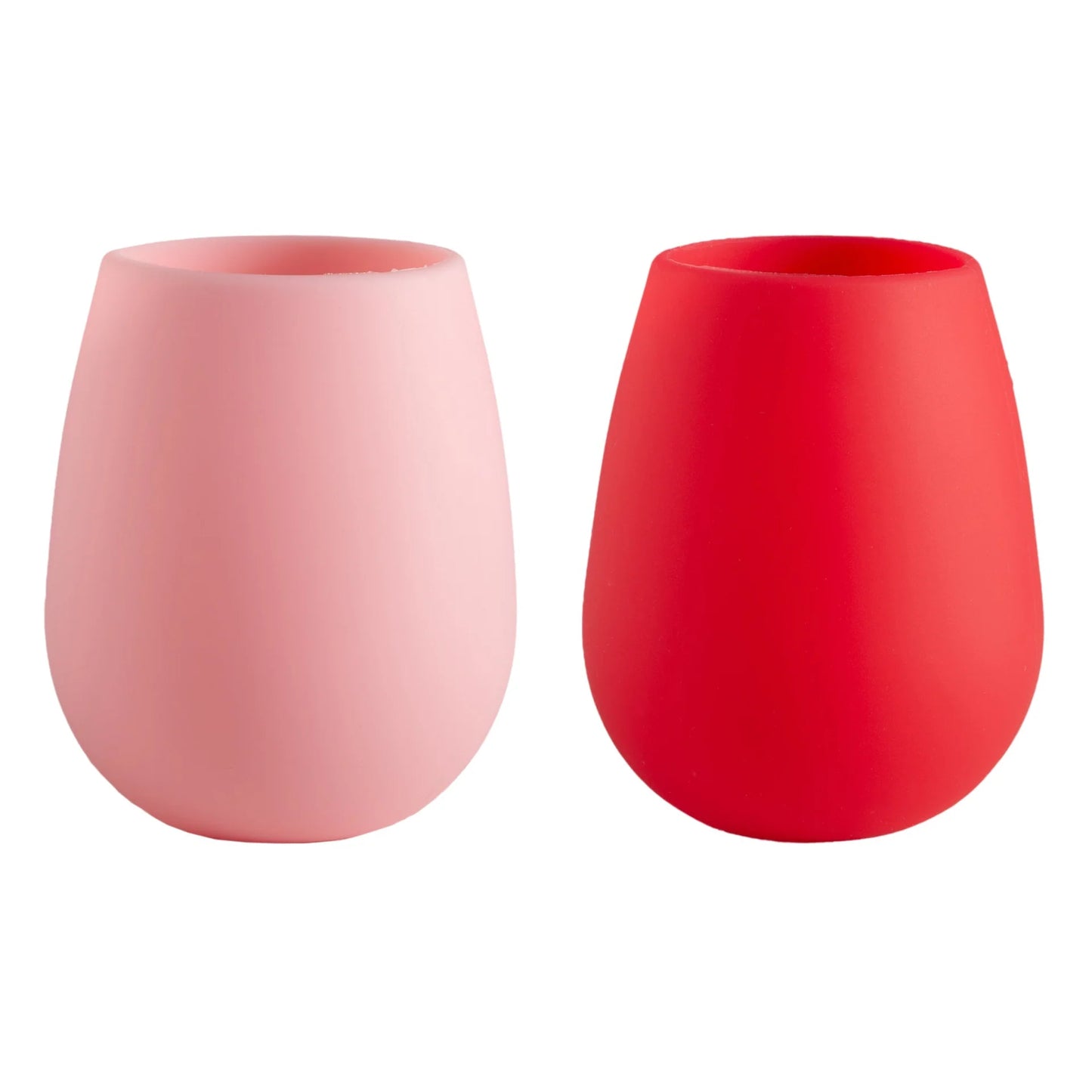 Fegg Unbreakable Stemless Wine Glass - Cherry & Blush - Box of 2