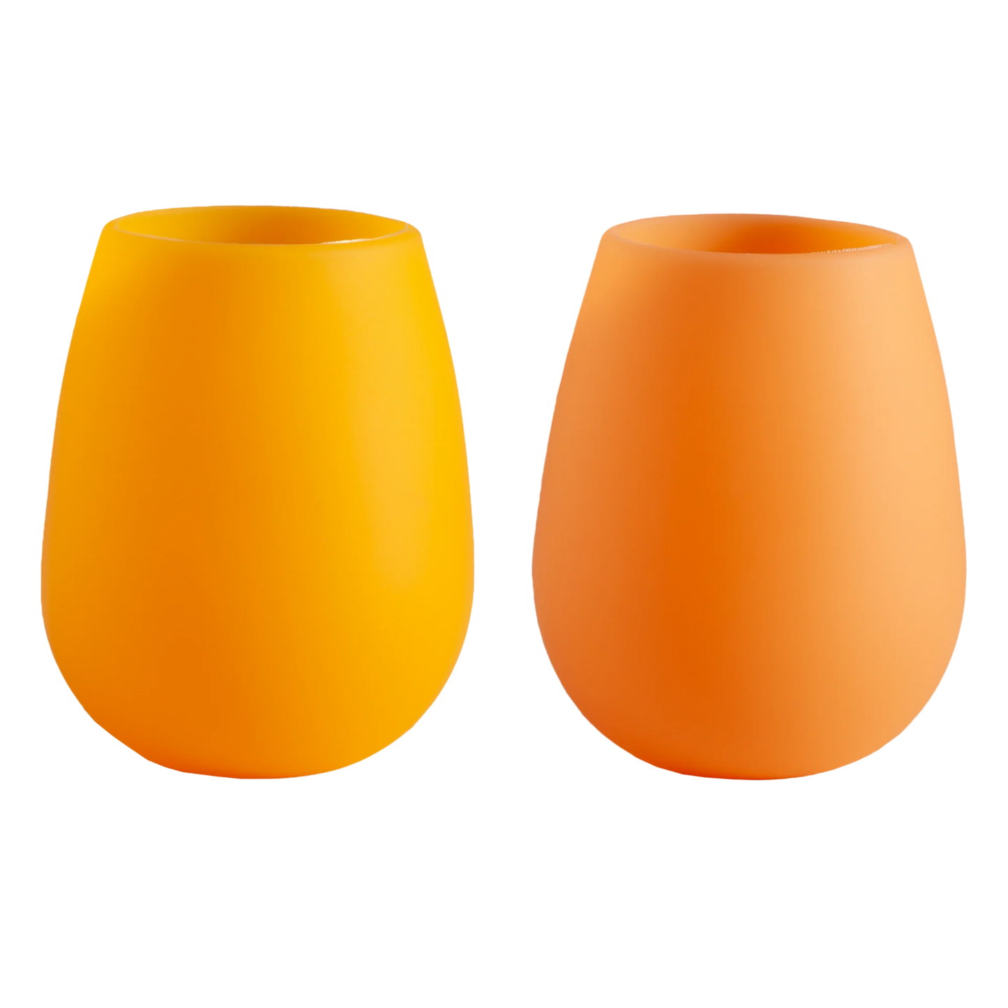 Fegg Unbreakable Stemless Wine Glass - Buttermilk & Cantalope - Box of 2