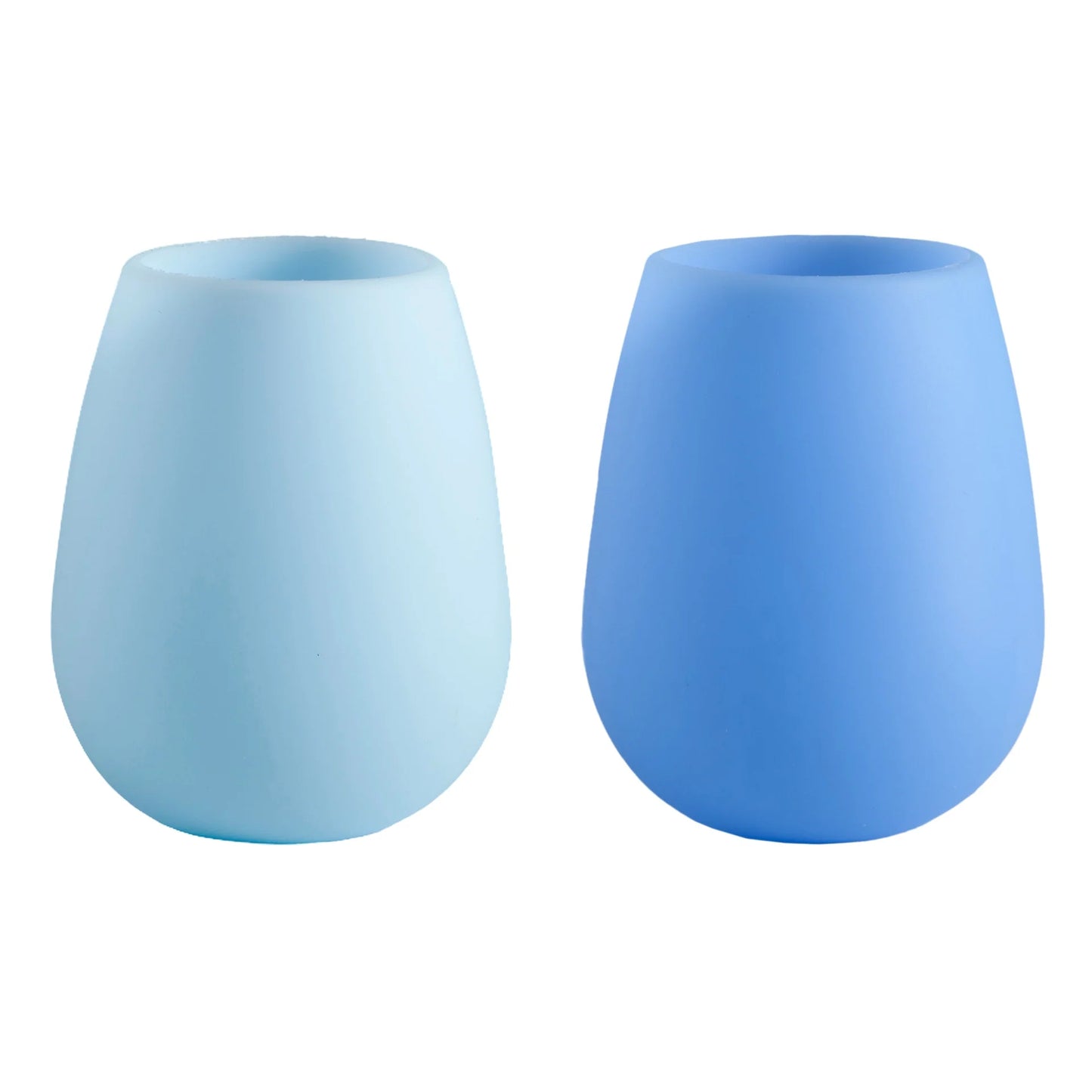 Fegg Unbreakable Stemless Wine Glass - Sky & Kingfisher - Box of 2
