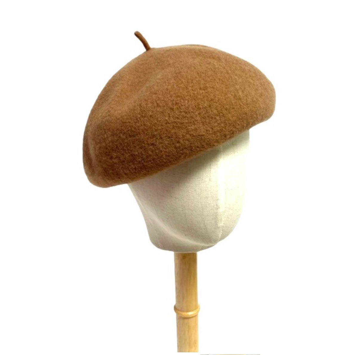 Boiled Wool Beret - Camel