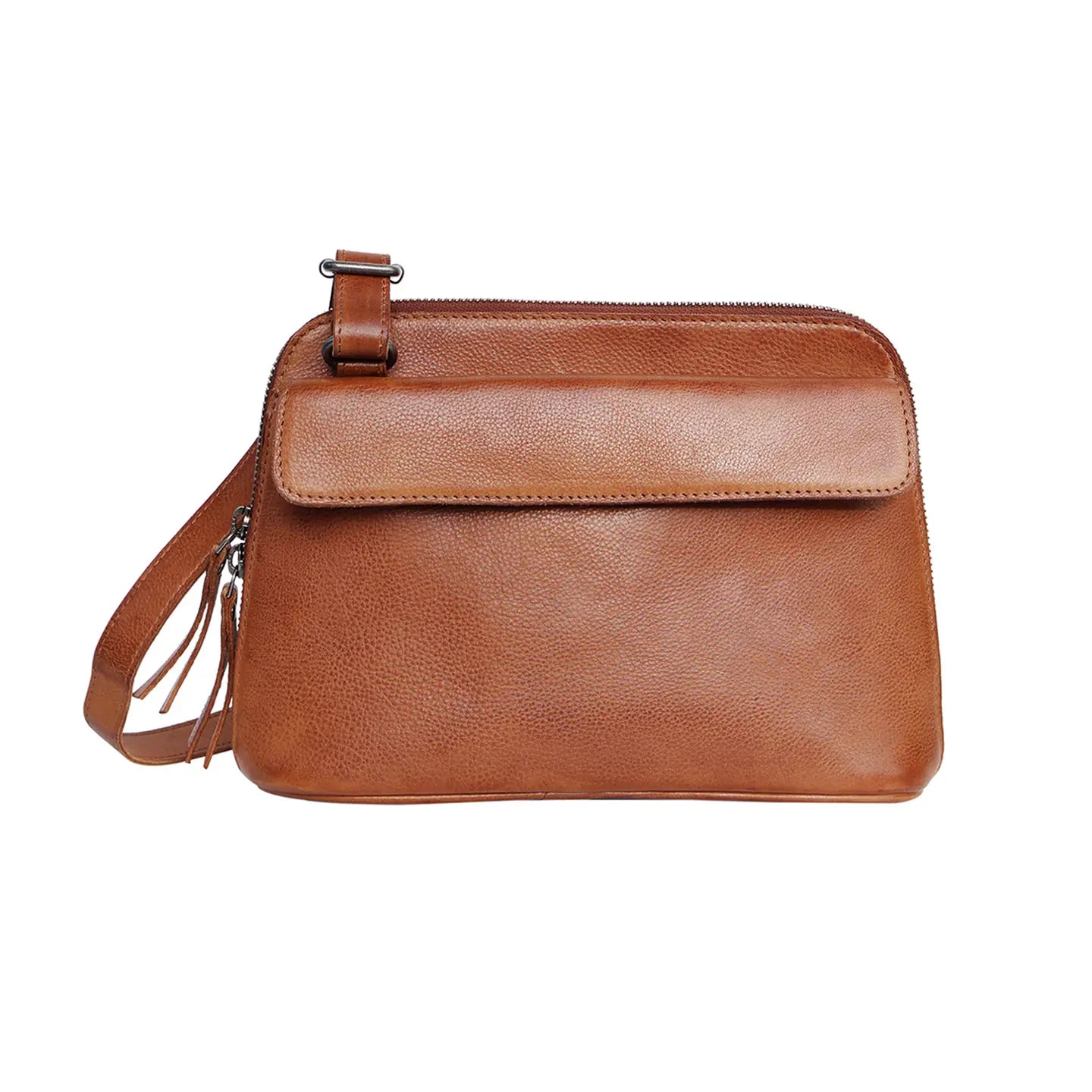 Luna Crossbody Bag - Cognac