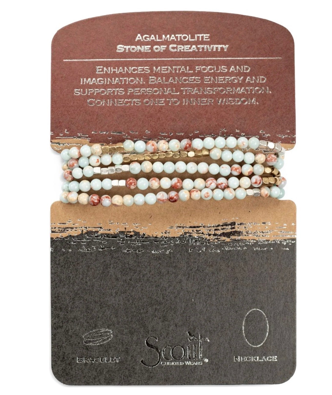 Agalmatolite Scout Wrap - Silver/Gold