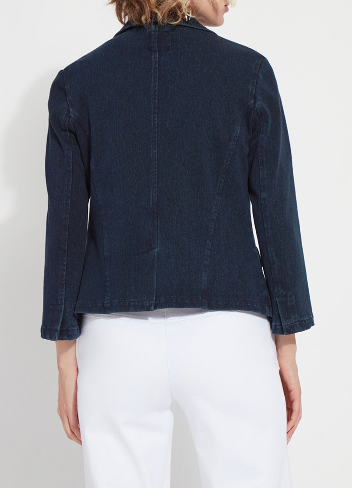 Della Cropped Denim Jacket - Indigo