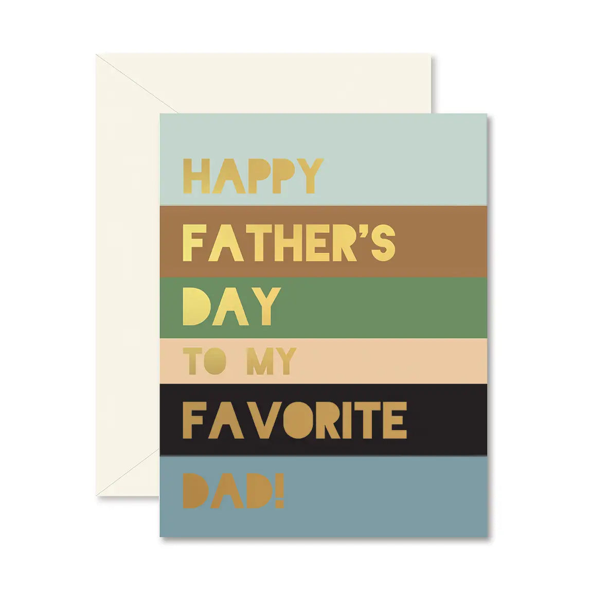 Colorblock Father’s Day Greeting Card