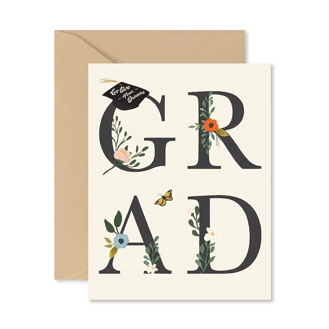 Grad Floral Greeting Card
