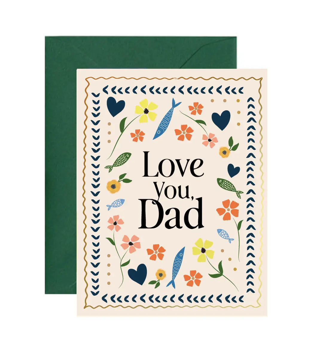 Mosaic Dad Floral Father’s Day Greeting Card