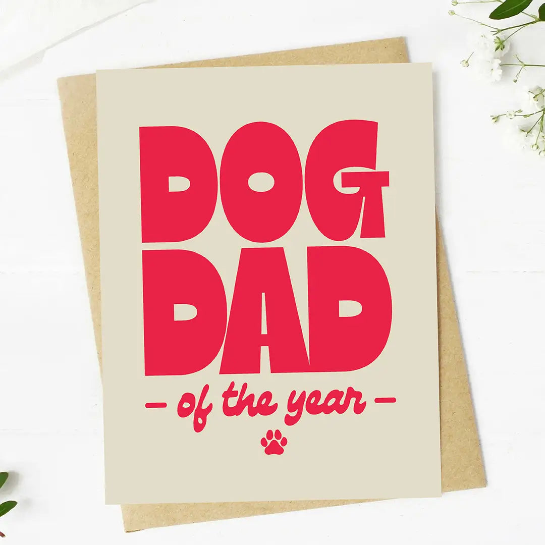 Dog Dad of the Year Father’s Day Greeting Card