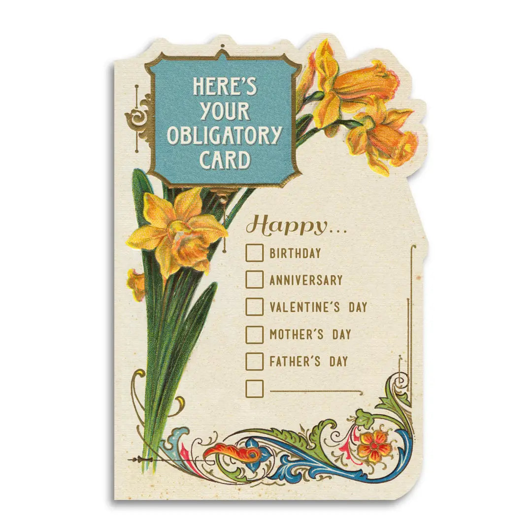Here's Your Obligatory Card Greeting Card