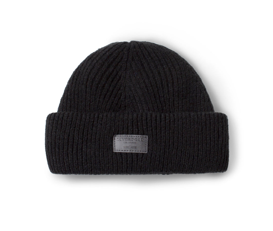 Double Layer Unisex Beanie - Black