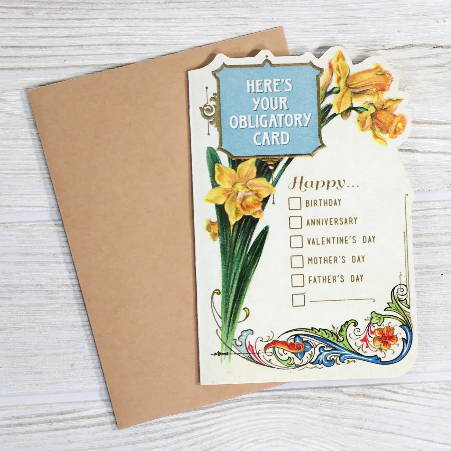 Here's Your Obligatory Card Greeting Card