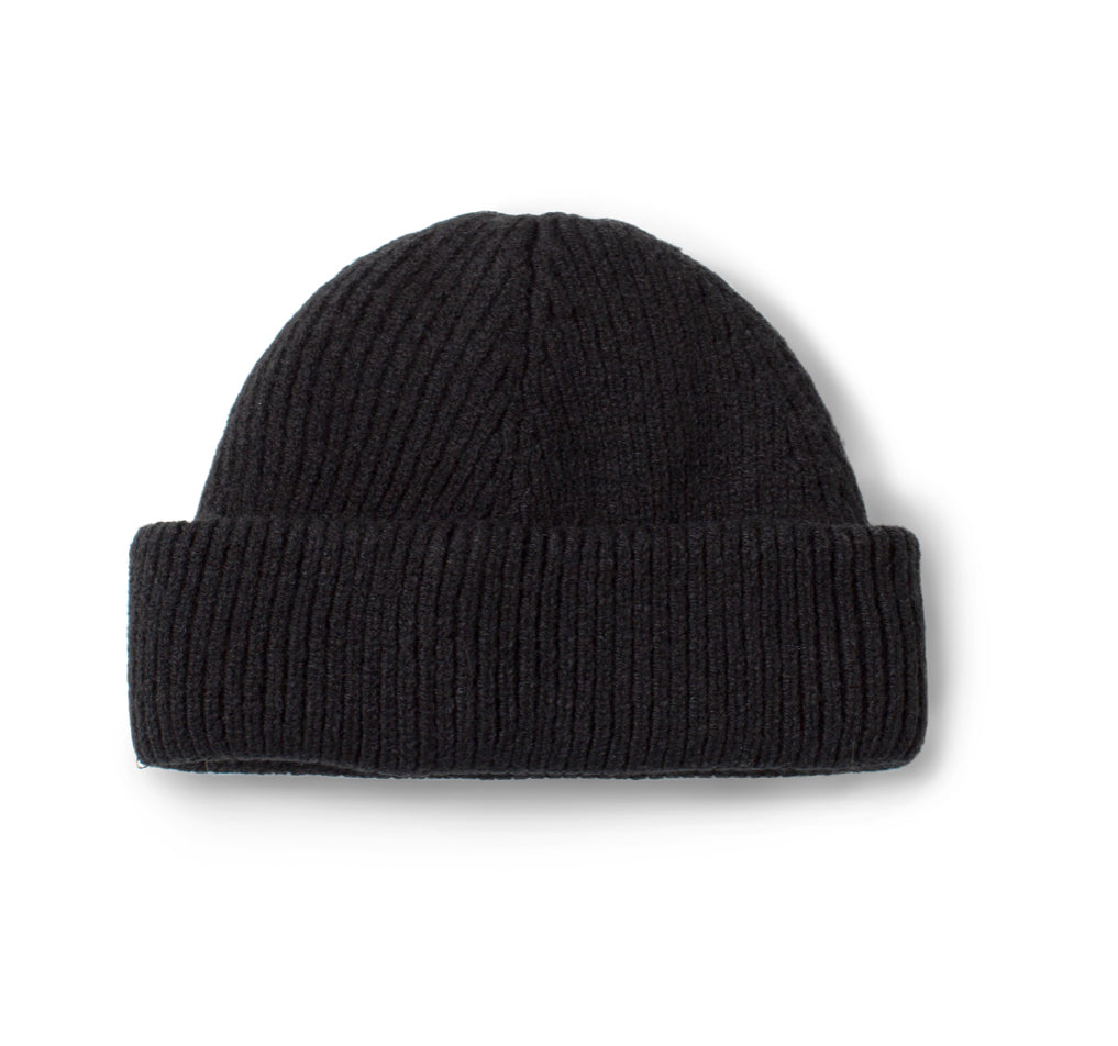 Double Layer Unisex Beanie - Black