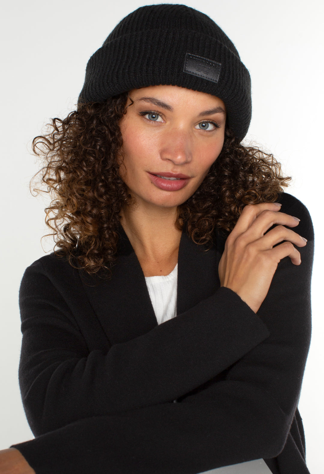 Double Layer Unisex Beanie - Black