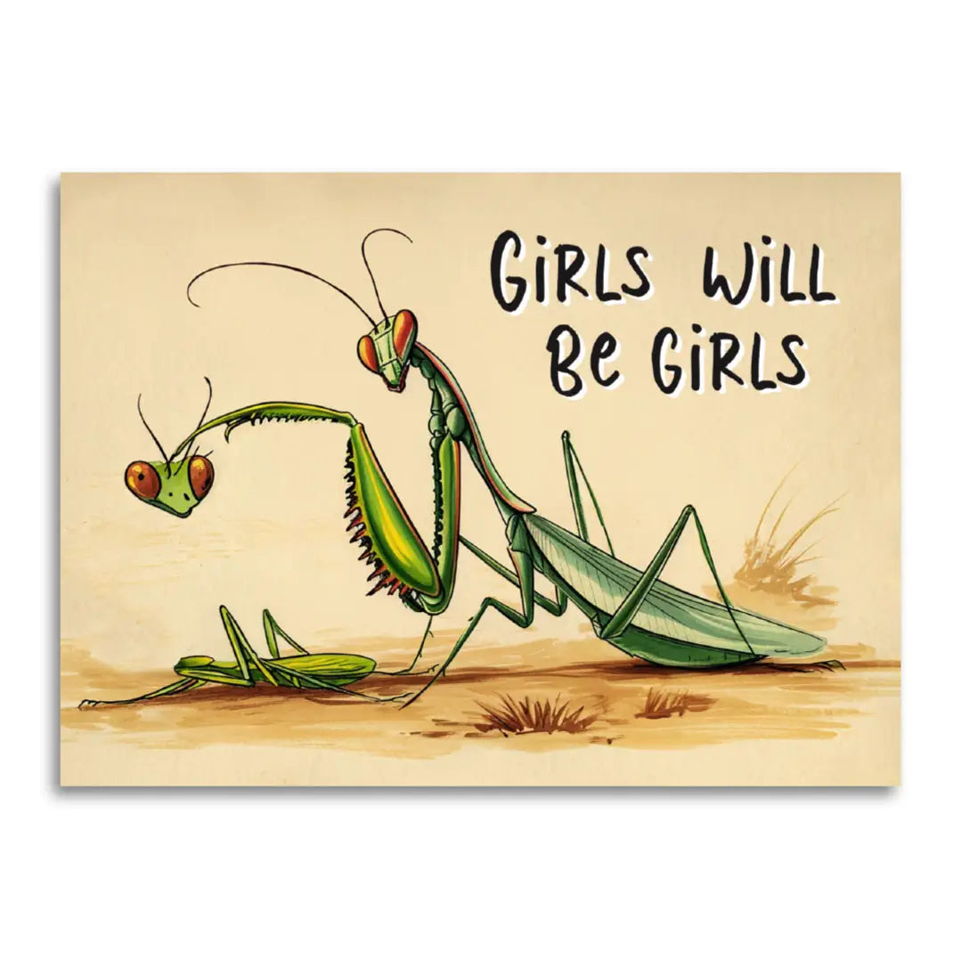 Girls Will Be Girls Greeting Card