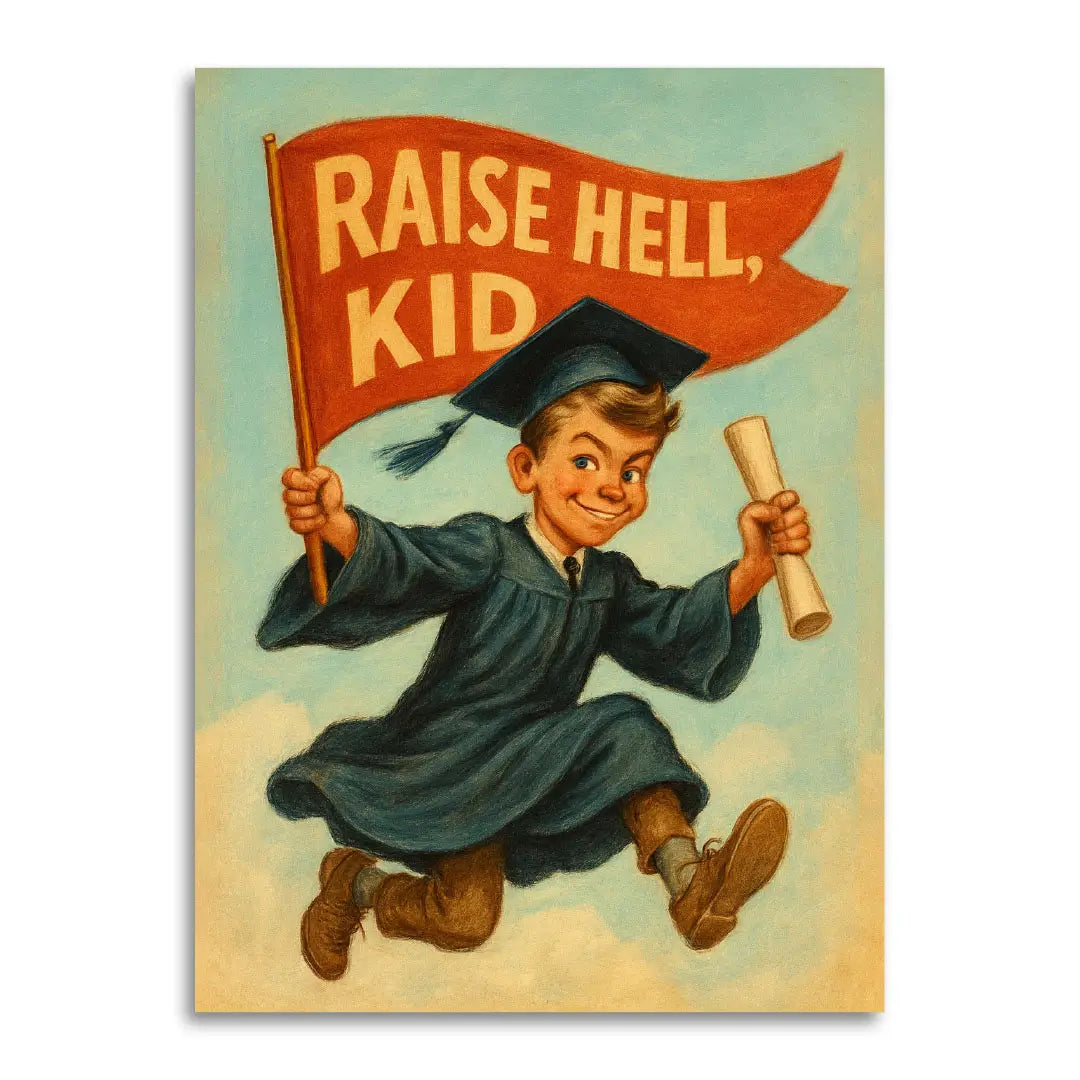 Raise Hell, Kid, Graduation Greeting Card