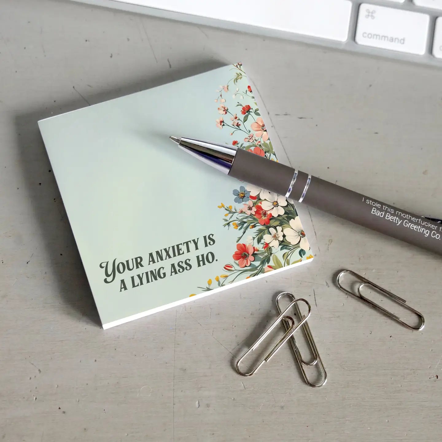 Your Anxiety is a Lying Ass Ho Sticky Note Pad