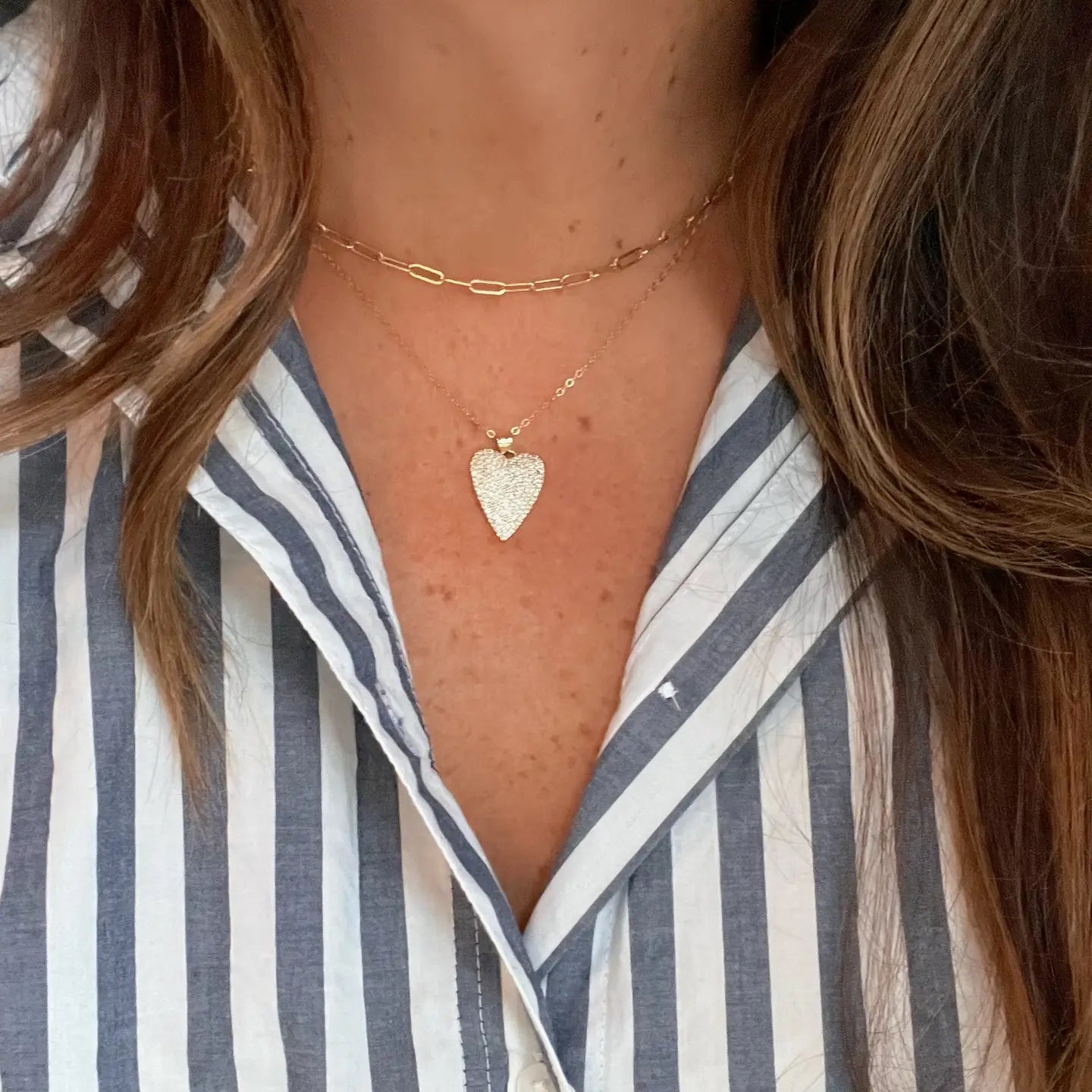 One Love Heart CZ Necklace