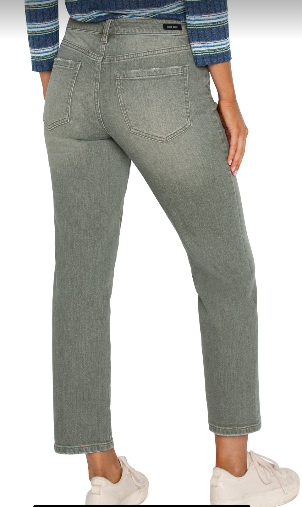 Liv Non-Skinny Skinny Jeans - Vintage Green