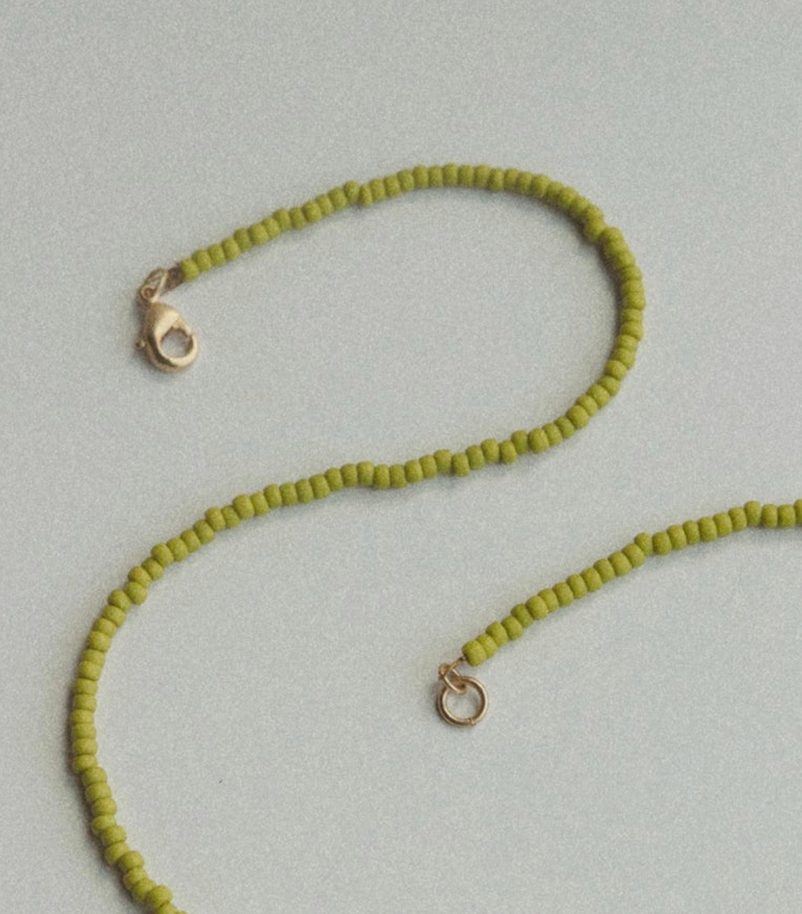Citron Beaded Choker Necklace