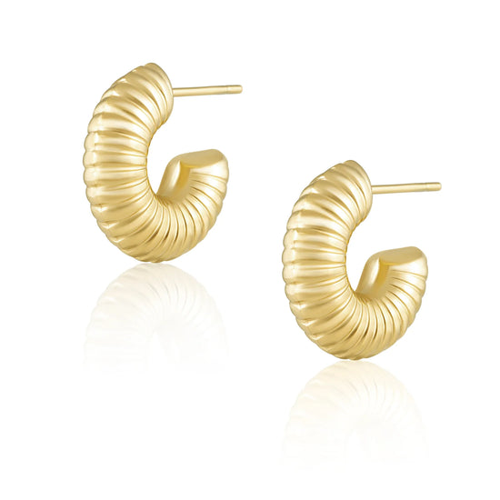 Baby Robyn Hoop Earrings - Gold