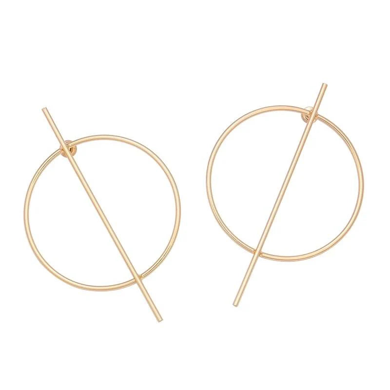 Alex Bar Earrings - Gold