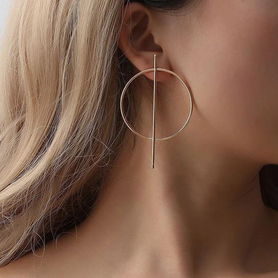 Alex Bar Earrings - Gold