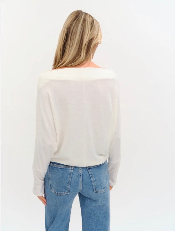 Anywhere Off Shoulder Sweater - Ivory