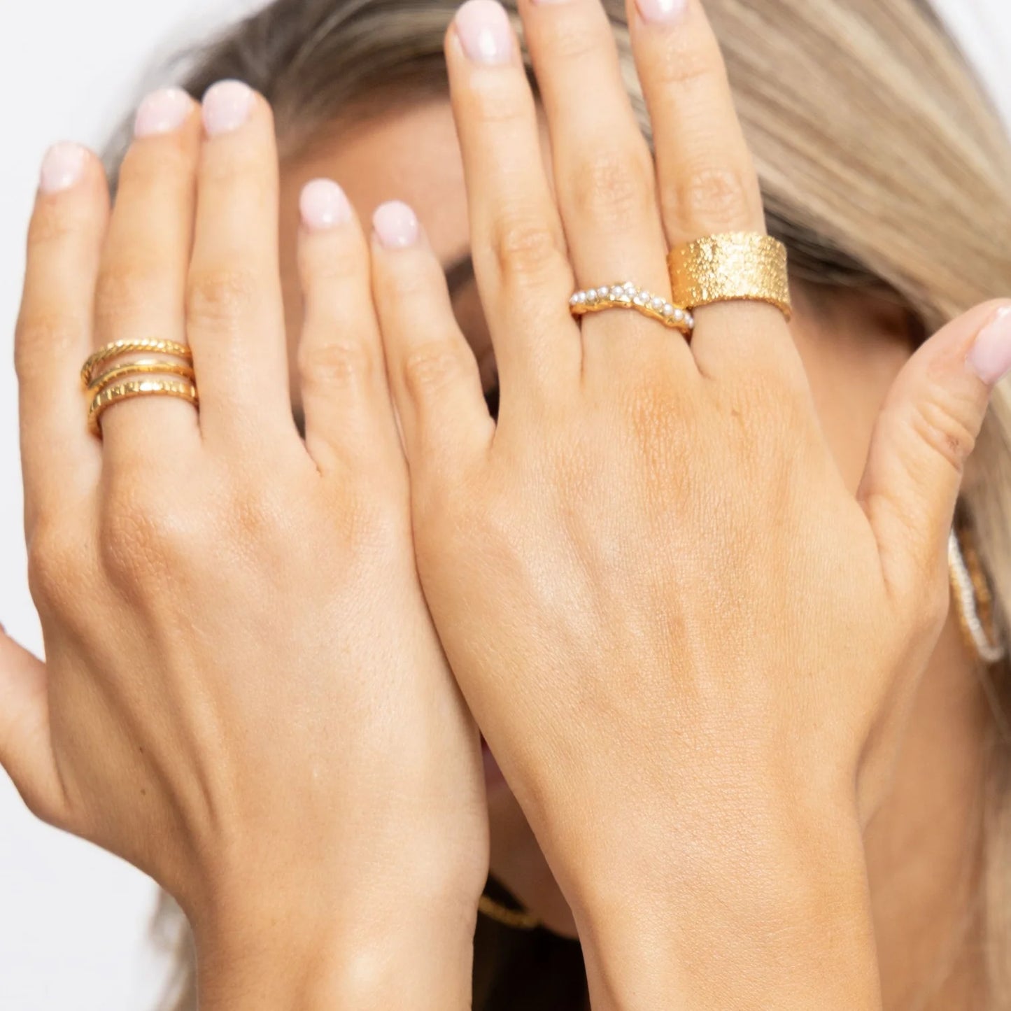 Catalina Pearl Ring - Gold