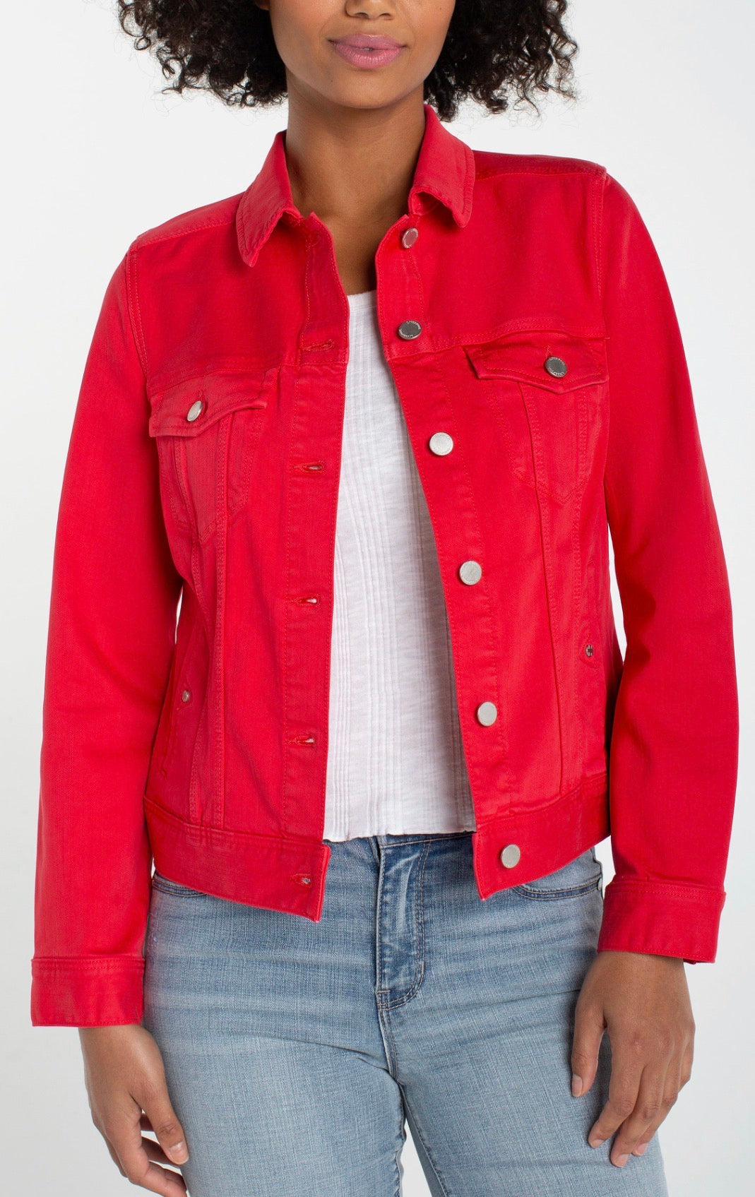 Classic Jean Jacket - Cherry Rose