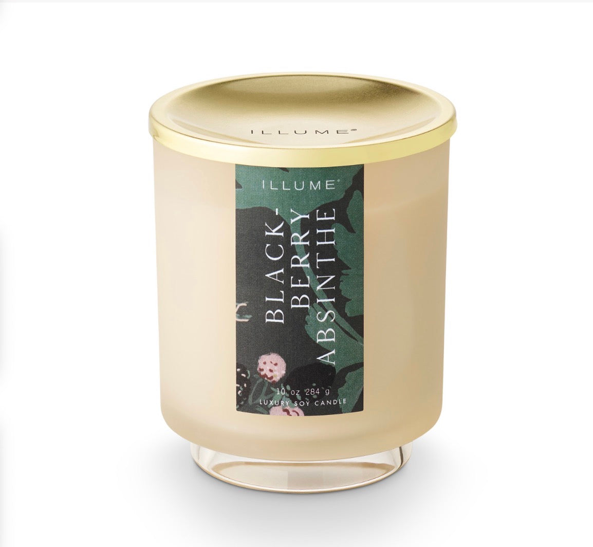 Blackberry Absinthe Baltic Glass Candle