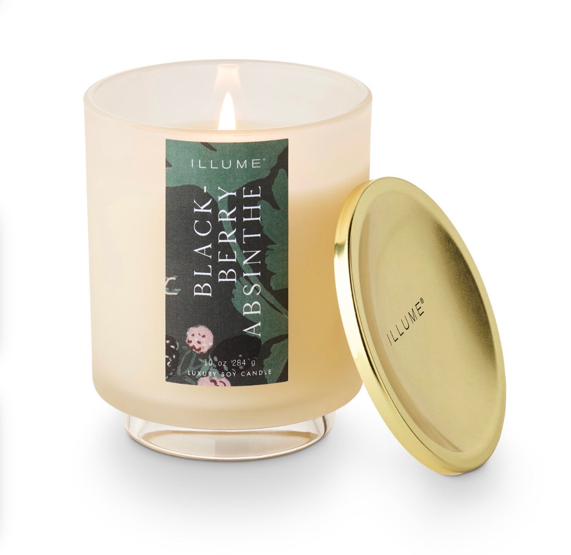 Blackberry Absinthe Baltic Glass Candle