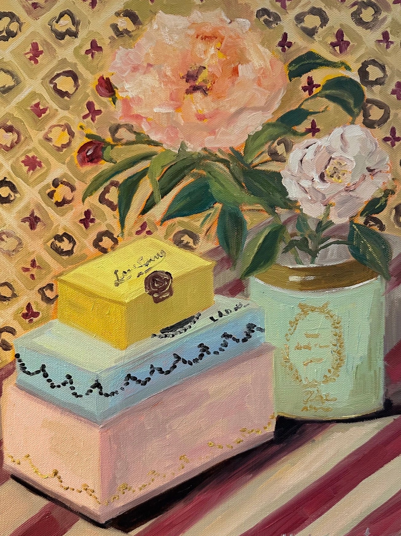 Fancy Chocolate Boxes Greeting Card