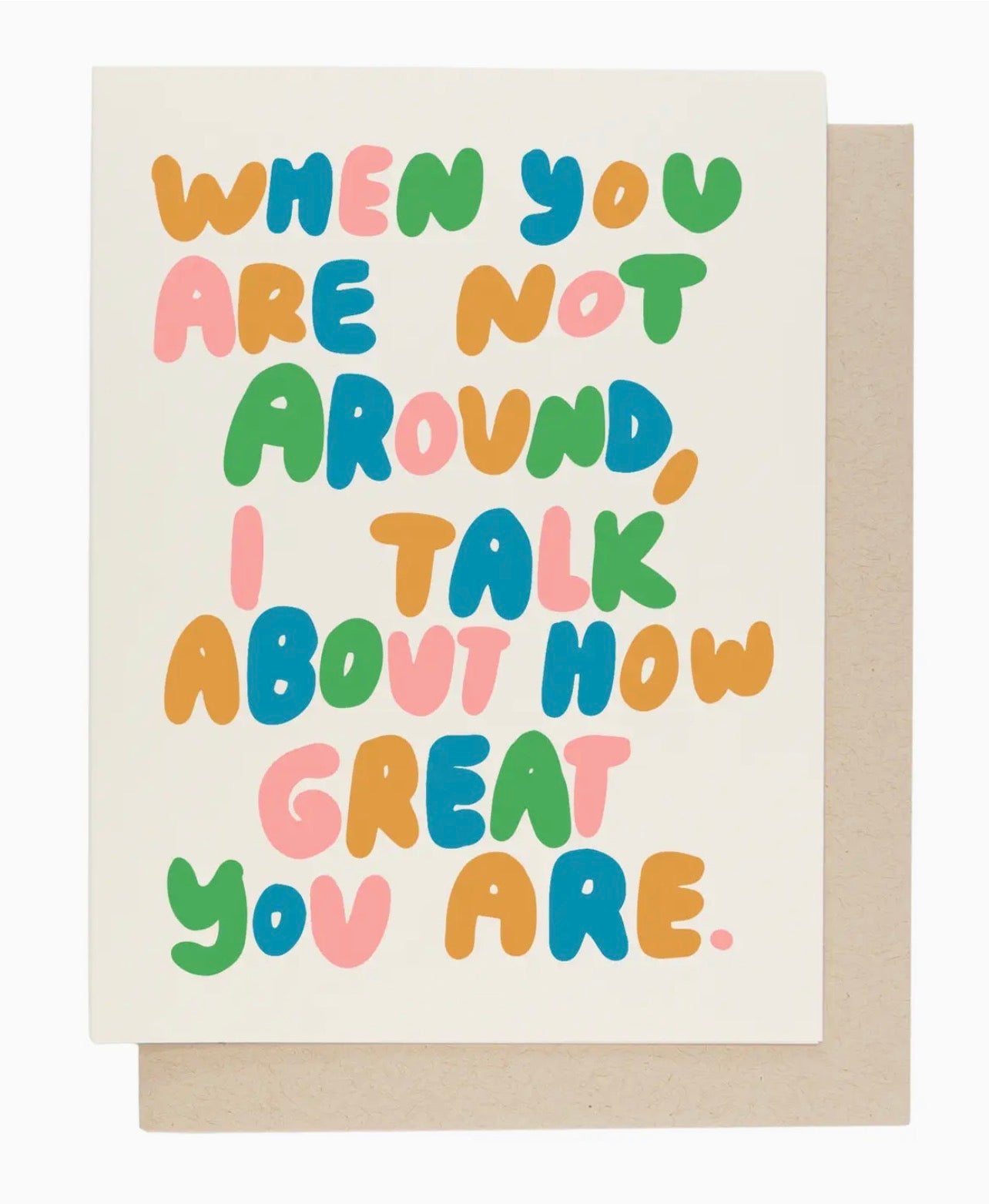 A Talk About You Greeting Card