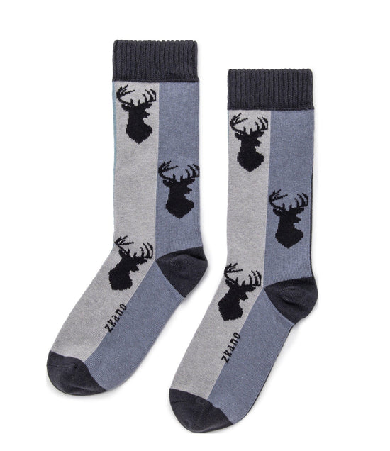 Buck Design Crew Socks - Charcoal