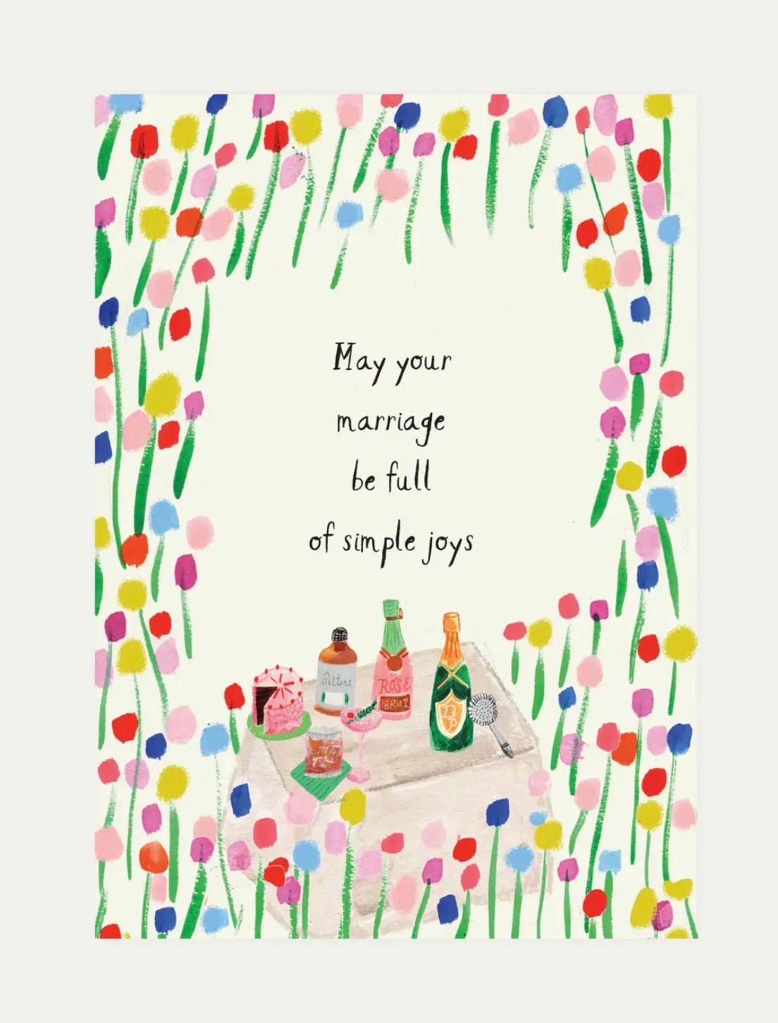 Simple Joys Wedding Greeting Card