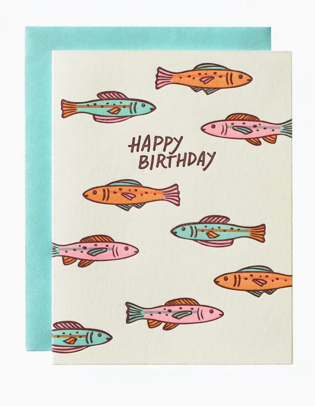 Colorful Fish Birthday Greeting Card