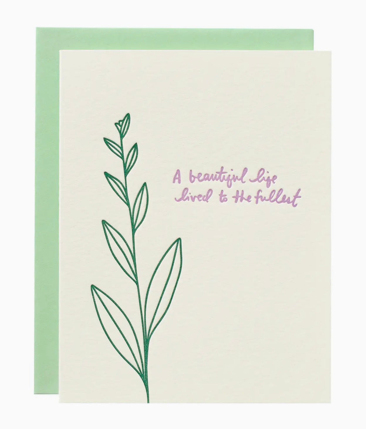 Beautiful Life Lily Sympathy Greeting Card