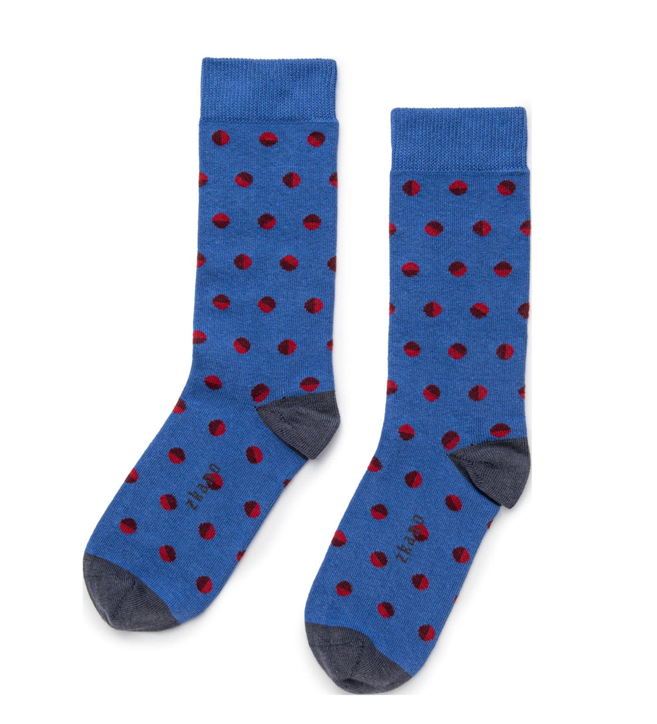 Retro Dot Crew Socks - Royal