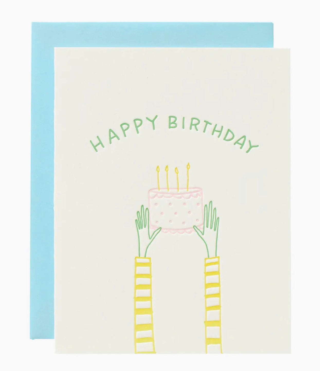 Holding Cake Birthday Greeting Card
