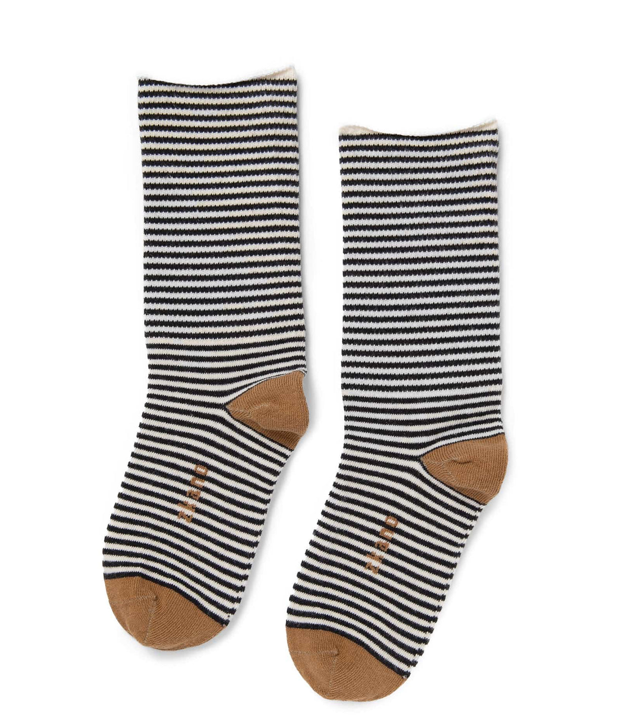 Rose Roll Top Crew Socks - Black