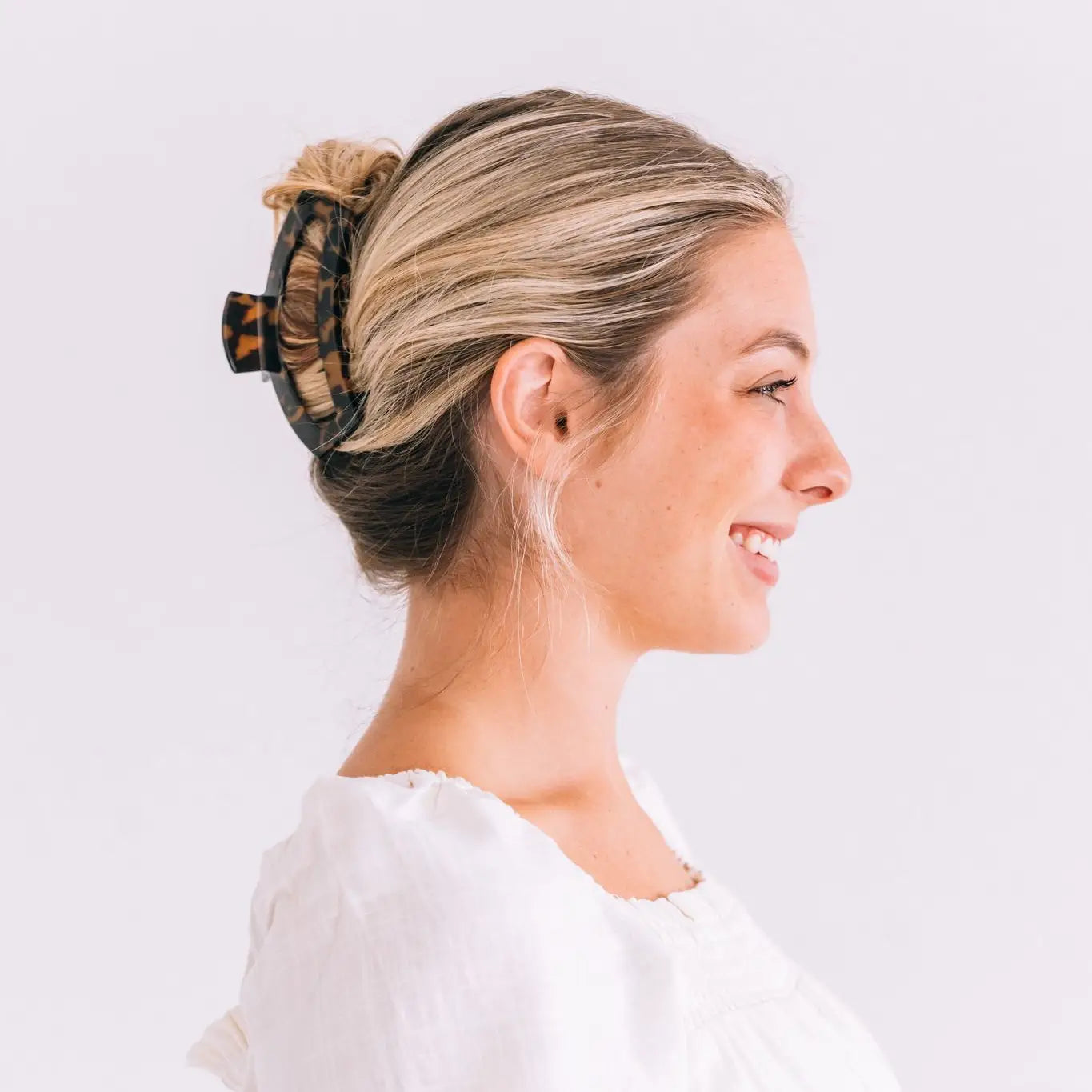 Open Claw Hair Clip - Tortoise - Large