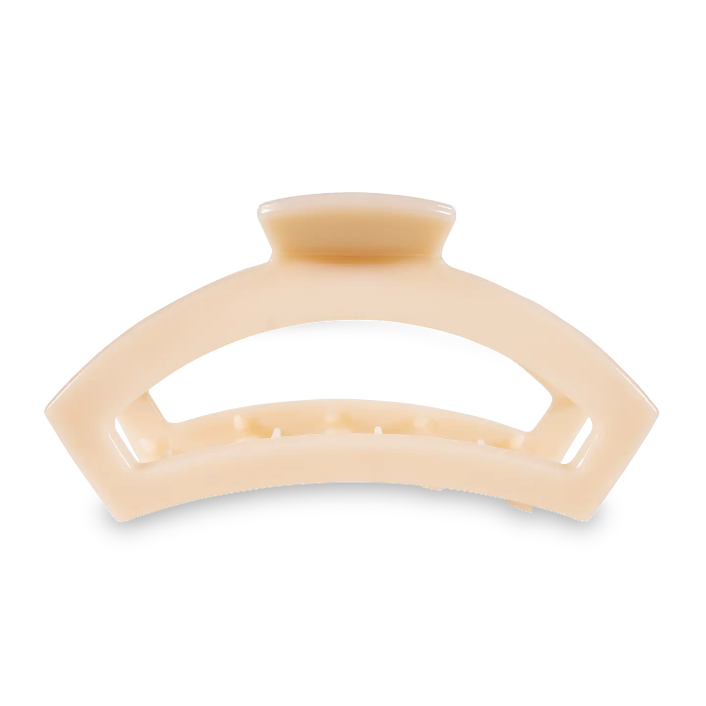 Open Claw Hair Clip - Almond Beige - Large